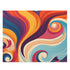 Colorful 70s marine texture jigsaw puzzle with groovy retro vibes.