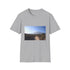 Charcoal cotton crew neck T-shirt with Mount Kilimanjaro adventure graphic