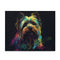 Charming Yorkie jigsaw puzzle for dog lovers and puzzle enthusiasts.