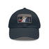 French pride flag baseball cap with white/light brown patch.