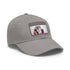 Basset Hound Baseball Cap, White with Light Brown Rectangle Patch