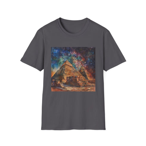 Timeless Treasures: The Egyptian Pyramids Watercolor T-shirt