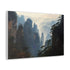 Tianzi Shan Mountain Peak Canvas Print, Vibrant Art Decor for Home