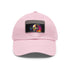 Neon watercolor baseball cap with Steve Jobs inspiration and vibrant colors.