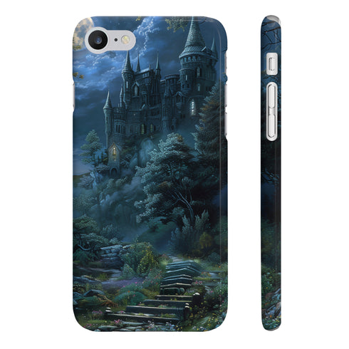 Enchanted Castle Moonlit Forest Slim Glossy iPhone 7/8 Plus Phone Case
