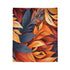 Autumn Foliage & Wildflowers Botanical Plush Fleece Throw Blanket - View 7 | Prints With Passion