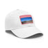 Desert Dreamer Baseball Cap in White with Light Brown Rectangle Patch