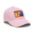 Neon Dream Margot Cap in White with Light Brown Patch.
