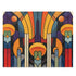 Abstract art deco puzzle with vibrant patterns, 10" x 8" size.