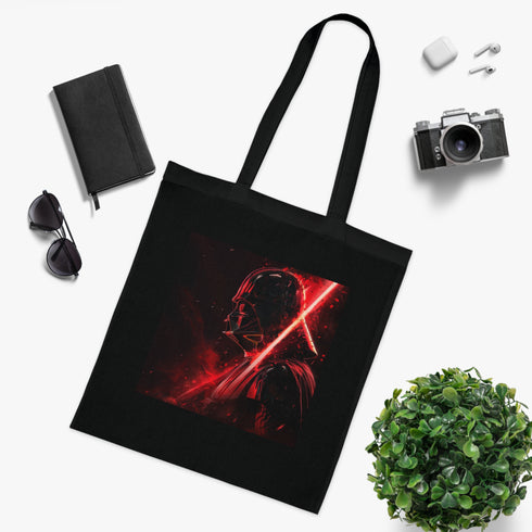 Darth Vader Legacy Tote Bag, Black Cotton DTG Tote Accessories.