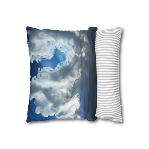 Cloud Ocean Made of Frozen Smoke Double-Sided Square Cushion Cover