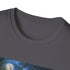 Charcoal cotton t-shirt moonlit castle graphic crew neck regular fit