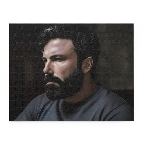 Ben Affleck jigsaw puzzle, 10" x 8", featuring the charming actor.