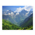 Alpine Adventure Jigsaw Puzzle - Dive into French Alps beauty with snowy peaks and charming villages