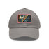 Fractal Fusion Baseball Cap in White with Light Brown Rectangle Patch