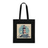 Ocean Beacon Tote Bag with hand-drawn lighthouse design.