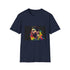 Charcoal cotton t-shirt with Messi graphic and crew neck design