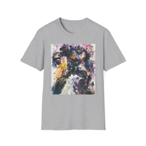 Megatron Transformers T-shirt in charcoal, size S for men and women.
