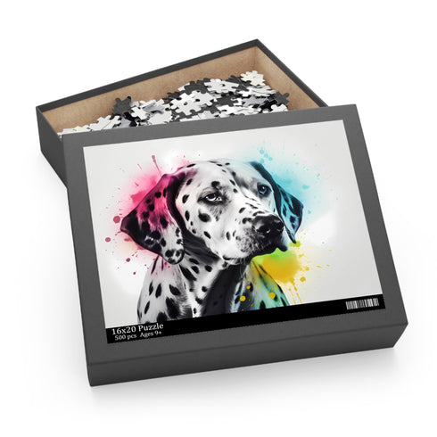 Adorable Dalmatian jigsaw puzzle for dog-loving puzzle enthusiasts.