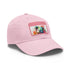 White hat with adorable watercolor koala design, perfect for sunny days.