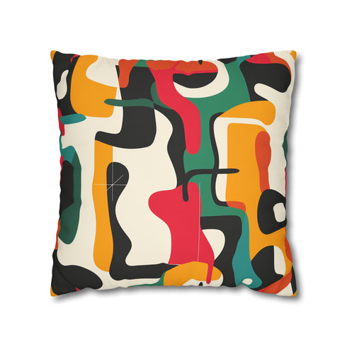 Modern Abstract Seamless Pillowcase - Bright & Bold Design for Bedroom Decor