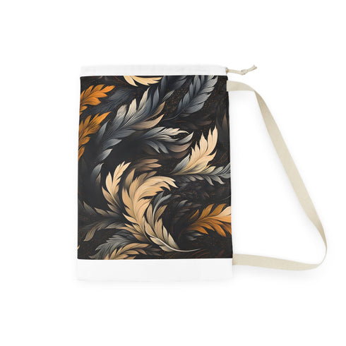 Stylish Calligraphy Strokes Laundry Bag with All Over Print Design