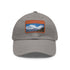 Annapurna Adventure Trek Cap in White with Light Brown Rectangle Patch.