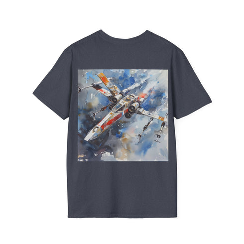 Galactic XWing Adventure Tee in Charcoal Cotton Regular Fit.