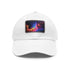 Neon space galaxy baseball cap with vibrant cosmic design.