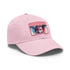 Ryan Gosling Glow Watercolor Neon Baseball Cap White Rectangle Unisex Vegan
