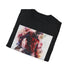 Charcoal crew neck cotton T-shirt with Freddy Krueger graphic design