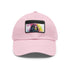 First Lady Neon Dreams Baseball Cap in White with Light Brown Patch