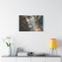 Nebula Inside a Cracked Marble Statue Stretched Canvas Wall Art