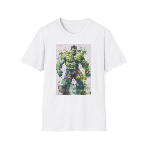 Charcoal cotton Hulk T-shirt with iconic green Hulk illustration