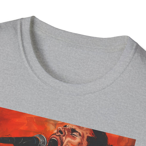 Maroon 5 inspired graphic tee in charcoal for summer casual vibes.