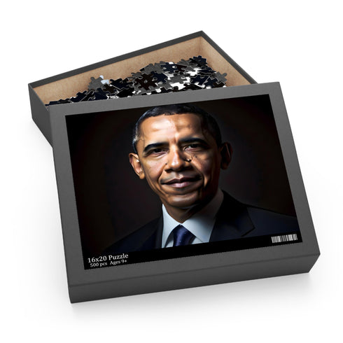 Barack Obama presidential jigsaw puzzle, 10x8 size, 120 pieces.