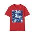 Symphony of the Wild butterfly patterned cotton T-shirt in white 2XL.