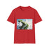 Infinite Dream Staircase Surrealist Graphic Unisex Softstyle T-Shirt - View 2 | Prints With Passion