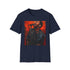 Maroon 5 vibrant portrait graphic tee in charcoal cotton, crew neck.