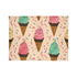 Whimsical ice cream cone blanket in stella rosa black.
