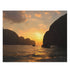 Maya Bay Sunset Jigsaw Puzzle with vibrant colors and intricate details.