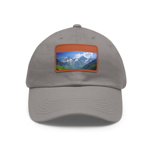 Alpine Peak Adventure Cap with White Light Brown Rectangle Patch