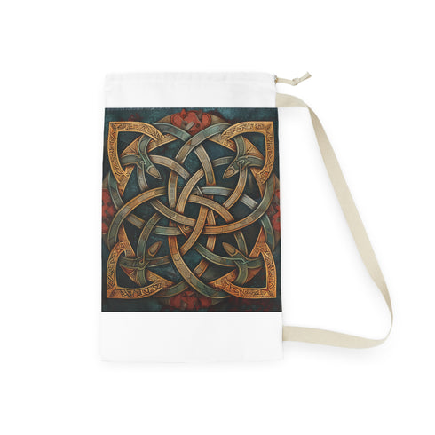 Spacious Celtic Knot Laundry Bag for Organized and Elegant Laundry Routine