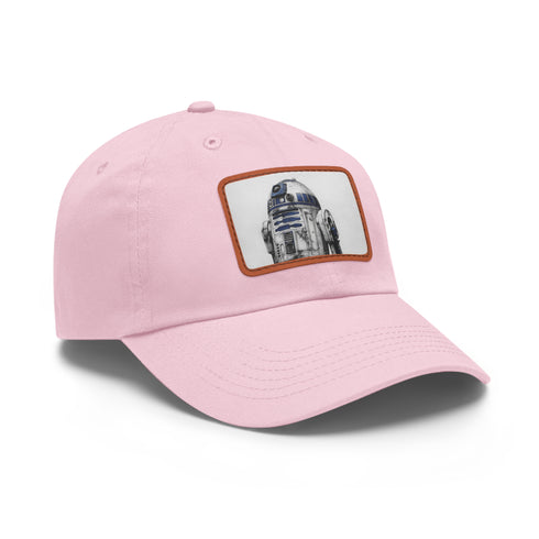 Galactic Droid Cap: R2D2 Edition in white with light brown patch.