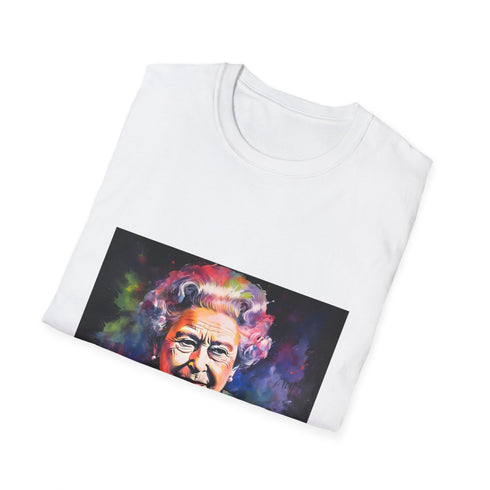 Royal Legacy Vibrant Radiance Charcoal T-Shirt Summer Pick Queen Silhouette.