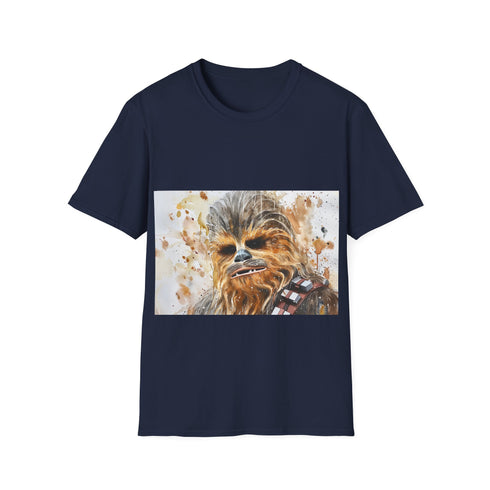 Chewbacca Watercolor T-shirt in Charcoal, Men's Small, Regular Fit, Star Wars