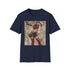 Harley Quinn graphic tee in charcoal for men and women.