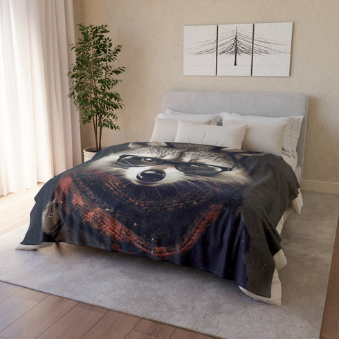 Soft personalized polyester blanket for cozy sleep on Mother's Day