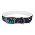 Vibrant festive fireworks dog collar M Black Onyx accessories pets walk.