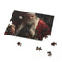 Spooky cave bad Santa jigsaw puzzle for Halloween fun at home.